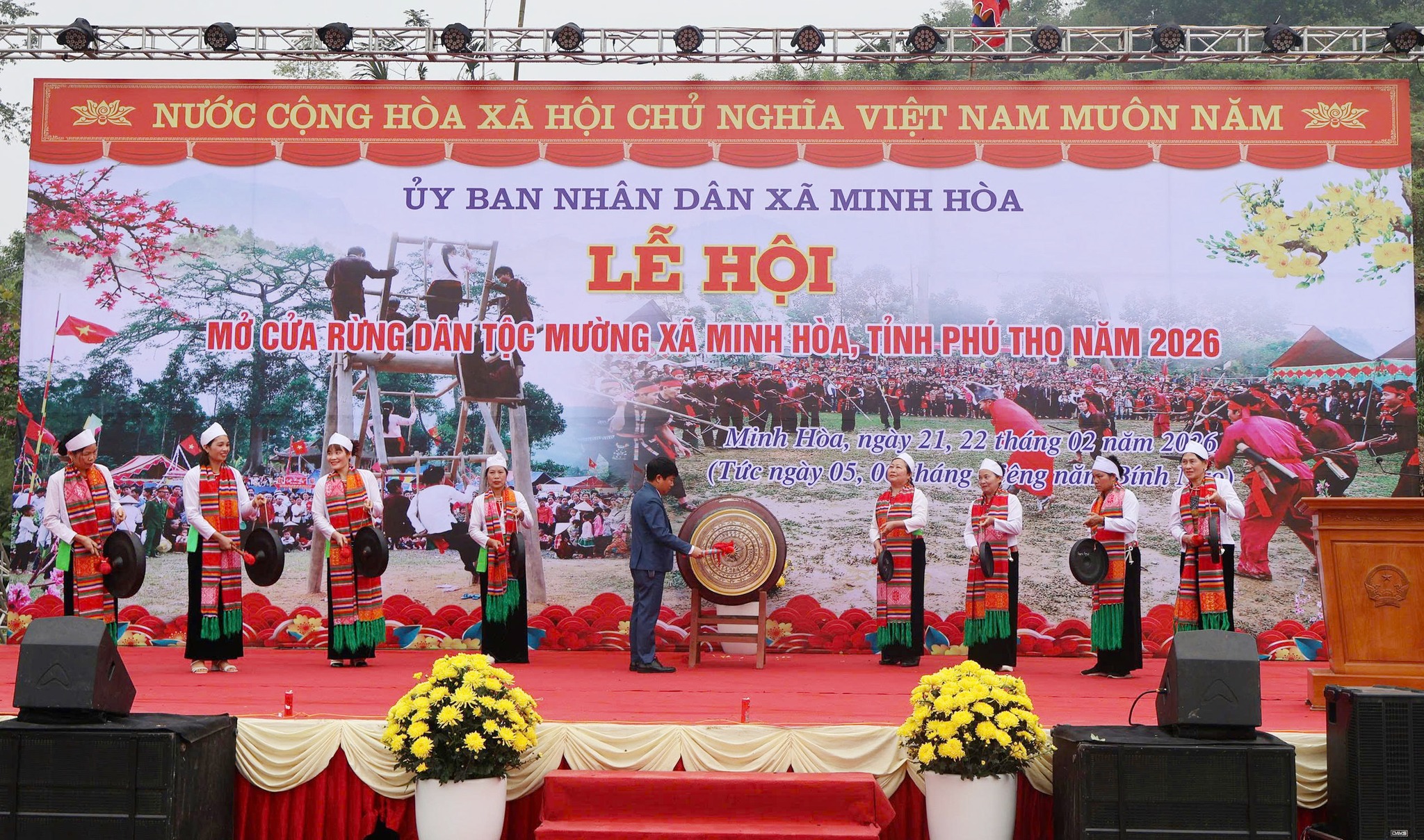 TƯNG BỪNG LỄ HỘI MỞ CỬA RỪNG DÂN TỘC MƯỜNG XÃ MINH HÒA NĂM BÍNH NGỌ 2026